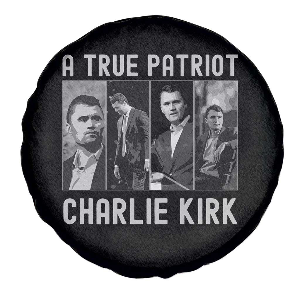 Charlie Kirk Tribute Spare Tire Cover A True Patriot Conservative Memorial - Wonder Print Shop