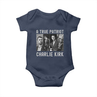 Charlie Kirk Tribute Baby Onesie A True Patriot Conservative Memorial - Wonder Print Shop