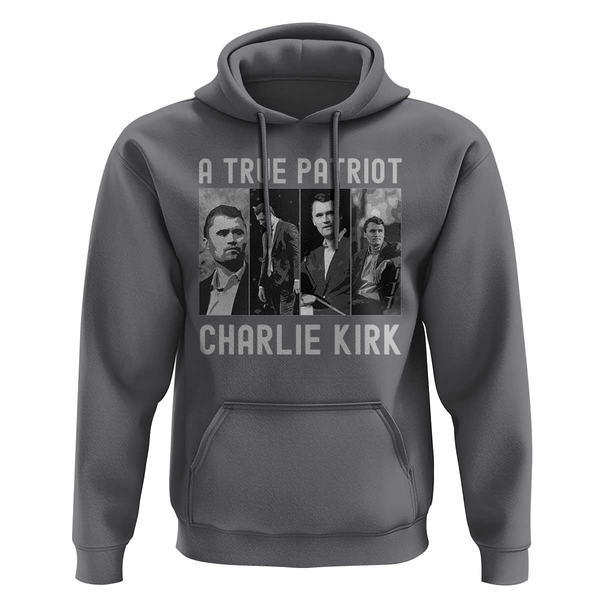 Charlie Kirk Tribute Hoodie A True Patriot Conservative Memorial - Wonder Print Shop