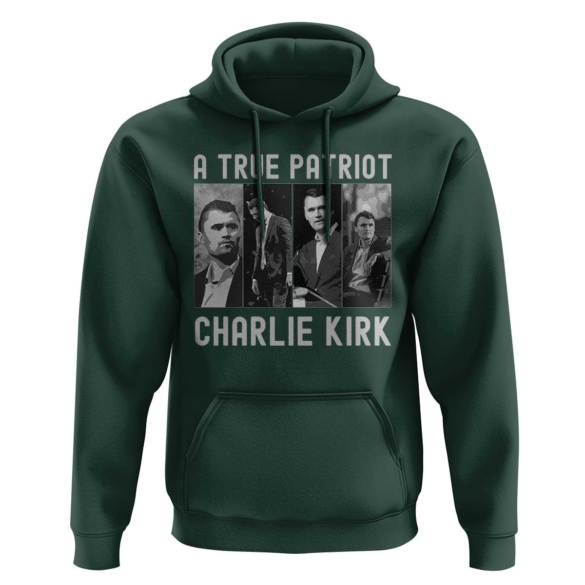 Charlie Kirk Tribute Hoodie A True Patriot Conservative Memorial - Wonder Print Shop