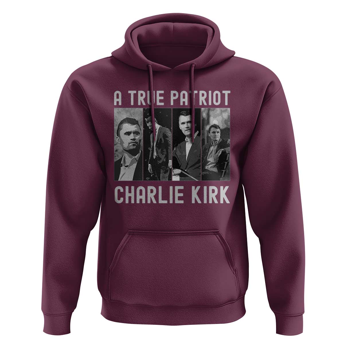 Charlie Kirk Tribute Hoodie A True Patriot Conservative Memorial - Wonder Print Shop