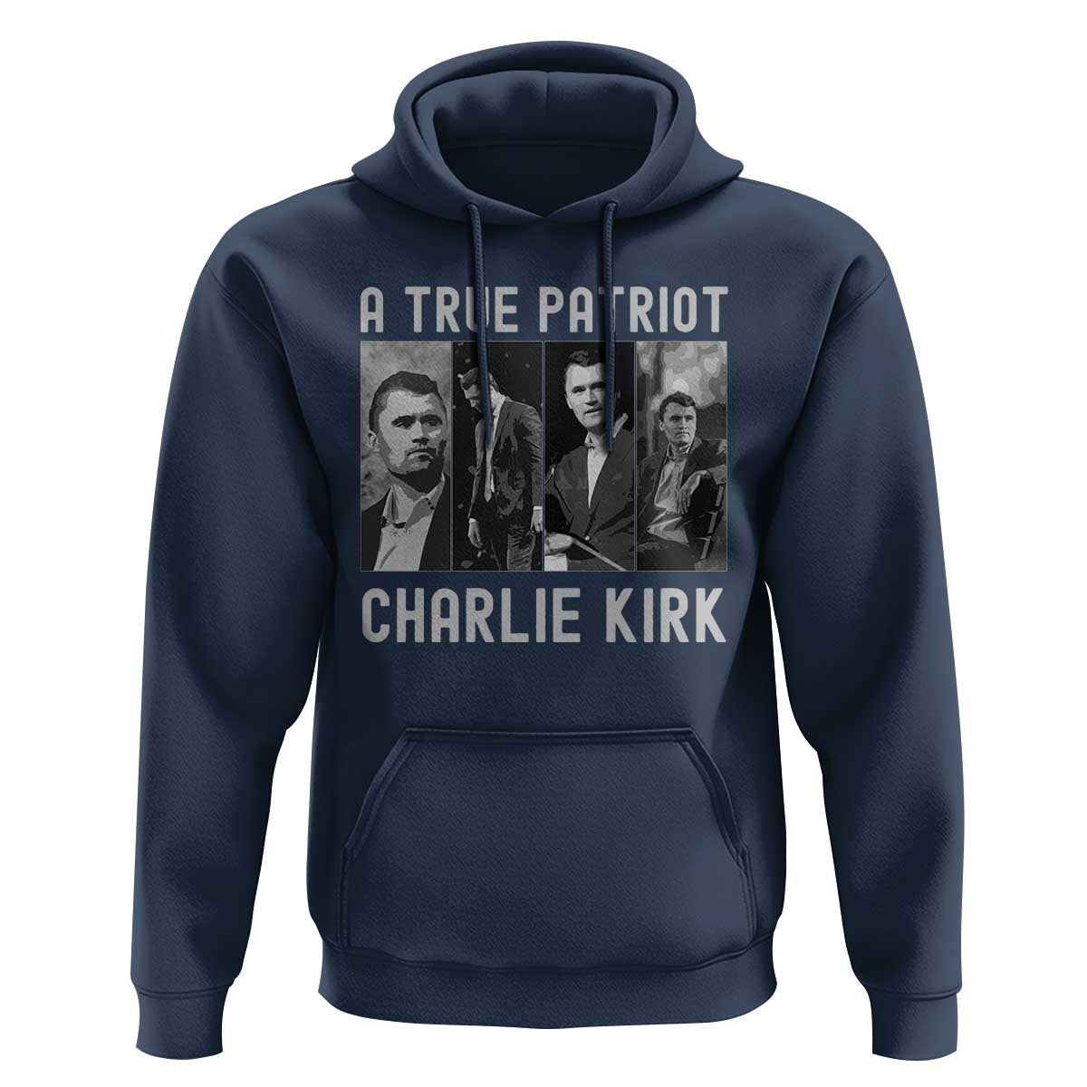 Charlie Kirk Tribute Hoodie A True Patriot Conservative Memorial - Wonder Print Shop