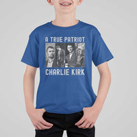Charlie Kirk Tribute T Shirt For Kid A True Patriot Conservative Memorial - Wonder Print Shop