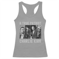 Charlie Kirk Tribute Racerback Tank Top A True Patriot Conservative Memorial - Wonder Print Shop