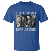 Charlie Kirk Tribute T Shirt A True Patriot Conservative Memorial - Wonder Print Shop