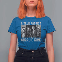 Charlie Kirk Tribute T Shirt For Women A True Patriot Conservative Memorial - Wonder Print Shop