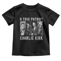 Charlie Kirk Tribute Toddler T Shirt A True Patriot Conservative Memorial - Wonder Print Shop