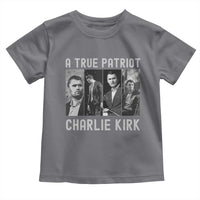 Charlie Kirk Tribute Toddler T Shirt A True Patriot Conservative Memorial - Wonder Print Shop