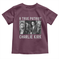 Charlie Kirk Tribute Toddler T Shirt A True Patriot Conservative Memorial - Wonder Print Shop