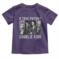 Charlie Kirk Tribute Toddler T Shirt A True Patriot Conservative Memorial - Wonder Print Shop