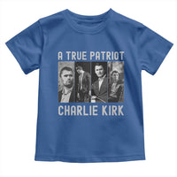 Charlie Kirk Tribute Toddler T Shirt A True Patriot Conservative Memorial - Wonder Print Shop