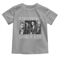 Charlie Kirk Tribute Toddler T Shirt A True Patriot Conservative Memorial - Wonder Print Shop