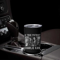 Charlie Kirk Tribute Tumbler Cup A True Patriot Conservative Memorial - Wonder Print Shop