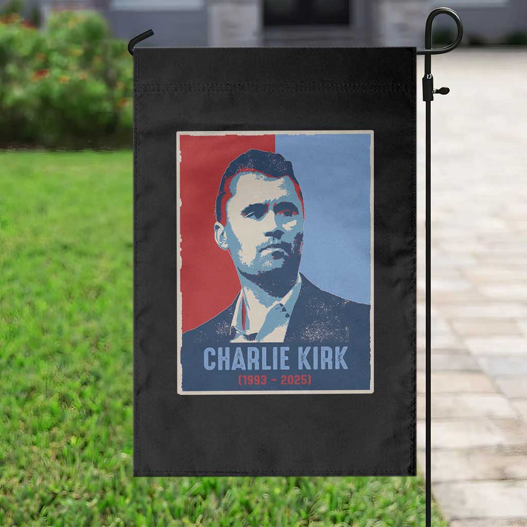 Charlie Kirk Tribute Garden Flag Freedom Hope Memorial 1993 2025 - Wonder Print Shop