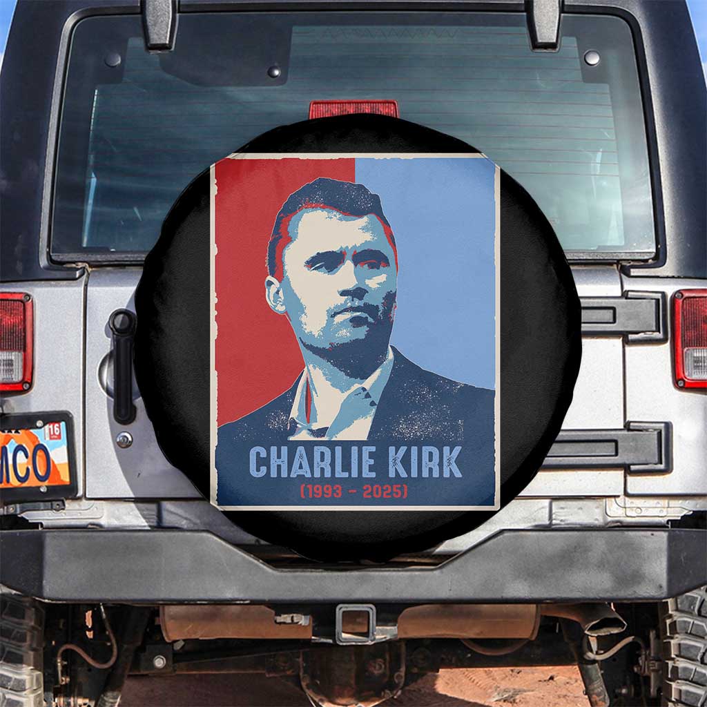 Charlie Kirk Tribute Spare Tire Cover Freedom Hope Memorial 1993 2025 - Wonder Print Shop