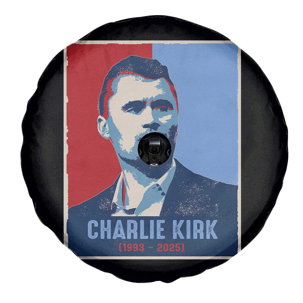 Charlie Kirk Tribute Spare Tire Cover Freedom Hope Memorial 1993 2025 - Wonder Print Shop