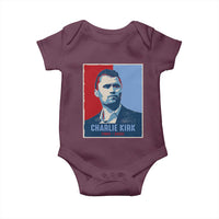Charlie Kirk Tribute Baby Onesie Freedom Hope Memorial 1993 2025 - Wonder Print Shop