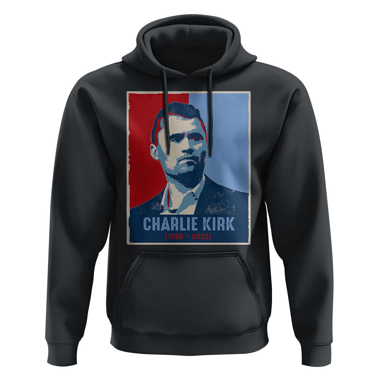 Charlie Kirk Tribute Hoodie Freedom Hope Memorial 1993 2025 - Wonder Print Shop