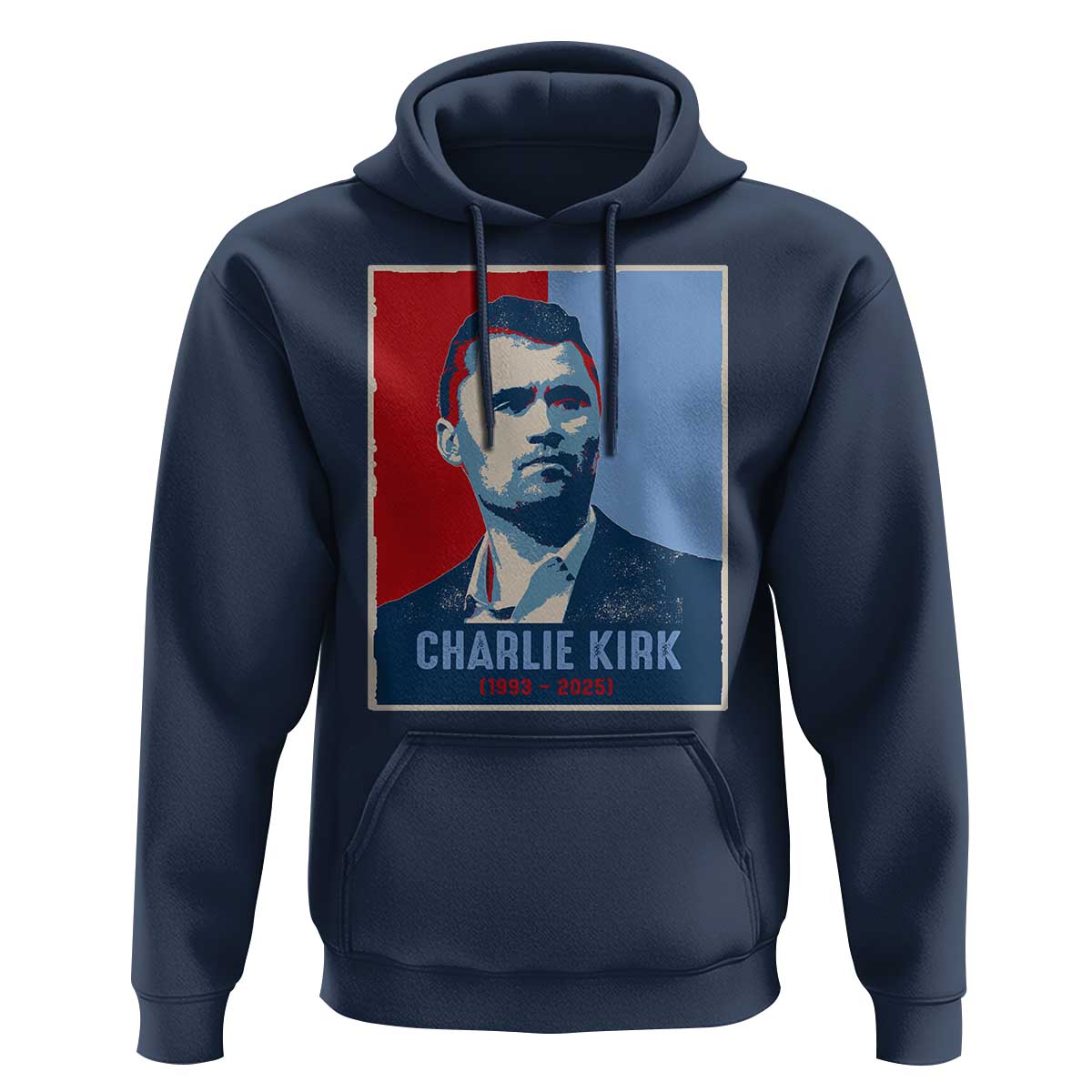 Charlie Kirk Tribute Hoodie Freedom Hope Memorial 1993 2025 - Wonder Print Shop