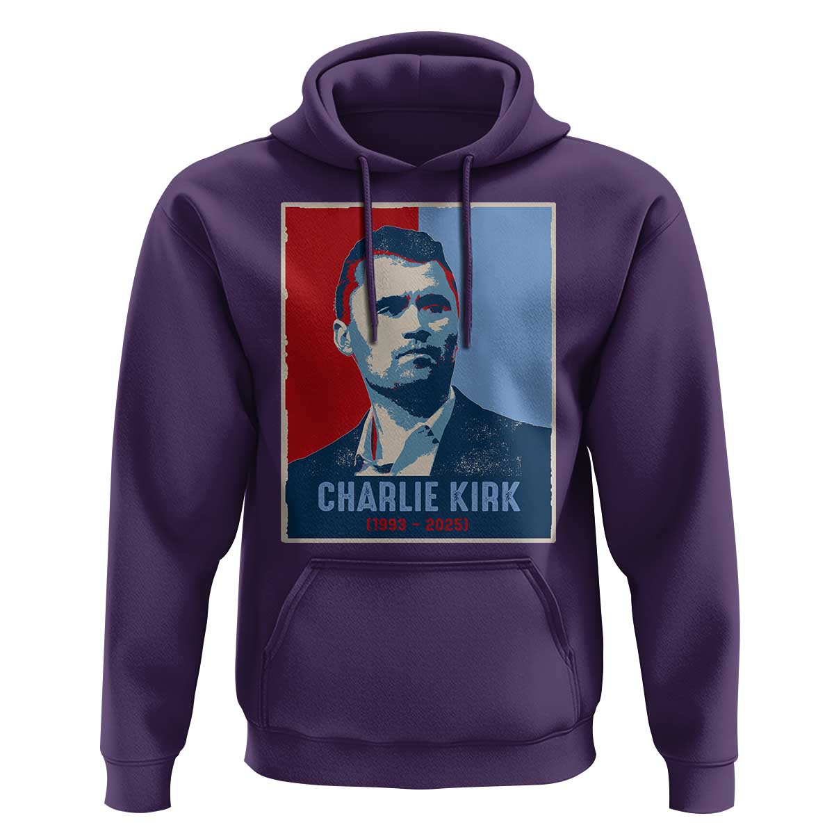 Charlie Kirk Tribute Hoodie Freedom Hope Memorial 1993 2025 - Wonder Print Shop