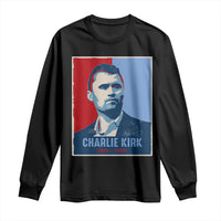 Charlie Kirk Tribute Long Sleeve Shirt Freedom Hope Memorial 1993 2025 - Wonder Print Shop