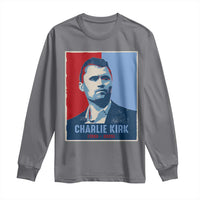 Charlie Kirk Tribute Long Sleeve Shirt Freedom Hope Memorial 1993 2025 - Wonder Print Shop