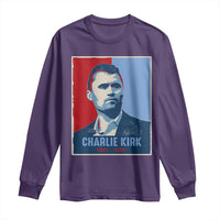 Charlie Kirk Tribute Long Sleeve Shirt Freedom Hope Memorial 1993 2025 - Wonder Print Shop