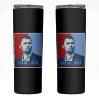 Charlie Kirk Tribute Skinny Tumbler Freedom Hope Memorial 1993 2025 - Wonder Print Shop