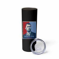 Charlie Kirk Tribute Skinny Tumbler Freedom Hope Memorial 1993 2025 - Wonder Print Shop