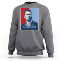 Charlie Kirk Tribute Sweatshirt Freedom Hope Memorial 1993 2025 - Wonder Print Shop