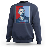 Charlie Kirk Tribute Sweatshirt Freedom Hope Memorial 1993 2025 - Wonder Print Shop