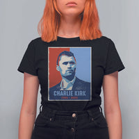 Charlie Kirk Tribute T Shirt For Women Freedom Hope Memorial 1993 2025 - Wonder Print Shop