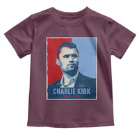 Charlie Kirk Tribute Toddler T Shirt Freedom Hope Memorial 1993 2025 - Wonder Print Shop