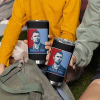 Charlie Kirk Tribute Tumbler Cup Freedom Hope Memorial 1993 2025 - Wonder Print Shop