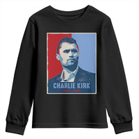 Charlie Kirk Tribute Youth Sweatshirt Freedom Hope Memorial 1993 2025 - Wonder Print Shop