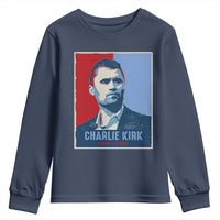 Charlie Kirk Tribute Youth Sweatshirt Freedom Hope Memorial 1993 2025 - Wonder Print Shop