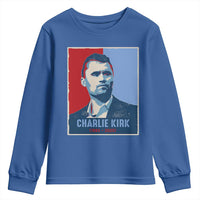 Charlie Kirk Tribute Youth Sweatshirt Freedom Hope Memorial 1993 2025 - Wonder Print Shop
