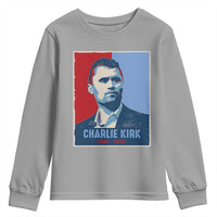 Charlie Kirk Tribute Youth Sweatshirt Freedom Hope Memorial 1993 2025 - Wonder Print Shop