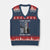 Charlie Kirk Tribute V-Neck Knit Sweater Vest A True Patriot Freedom American Flag - Wonder Print Shop