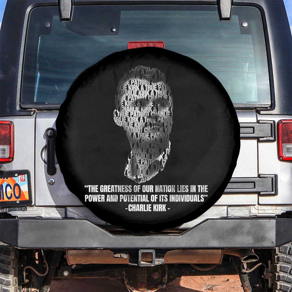 Charlie Kirk Legacy Spare Tire Cover Greatness of Our Nation American True Patriot - Wonder Print Shop