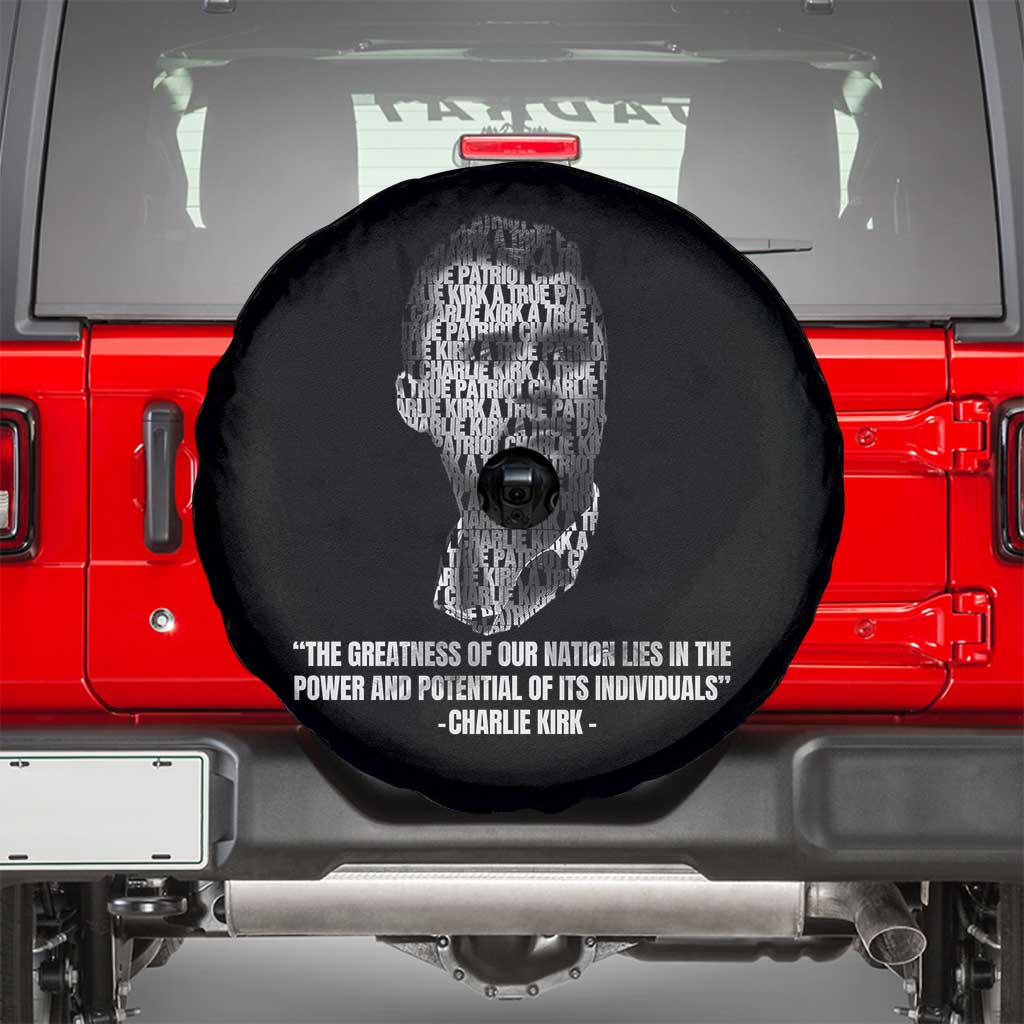 Charlie Kirk Legacy Spare Tire Cover Greatness of Our Nation American True Patriot - Wonder Print Shop