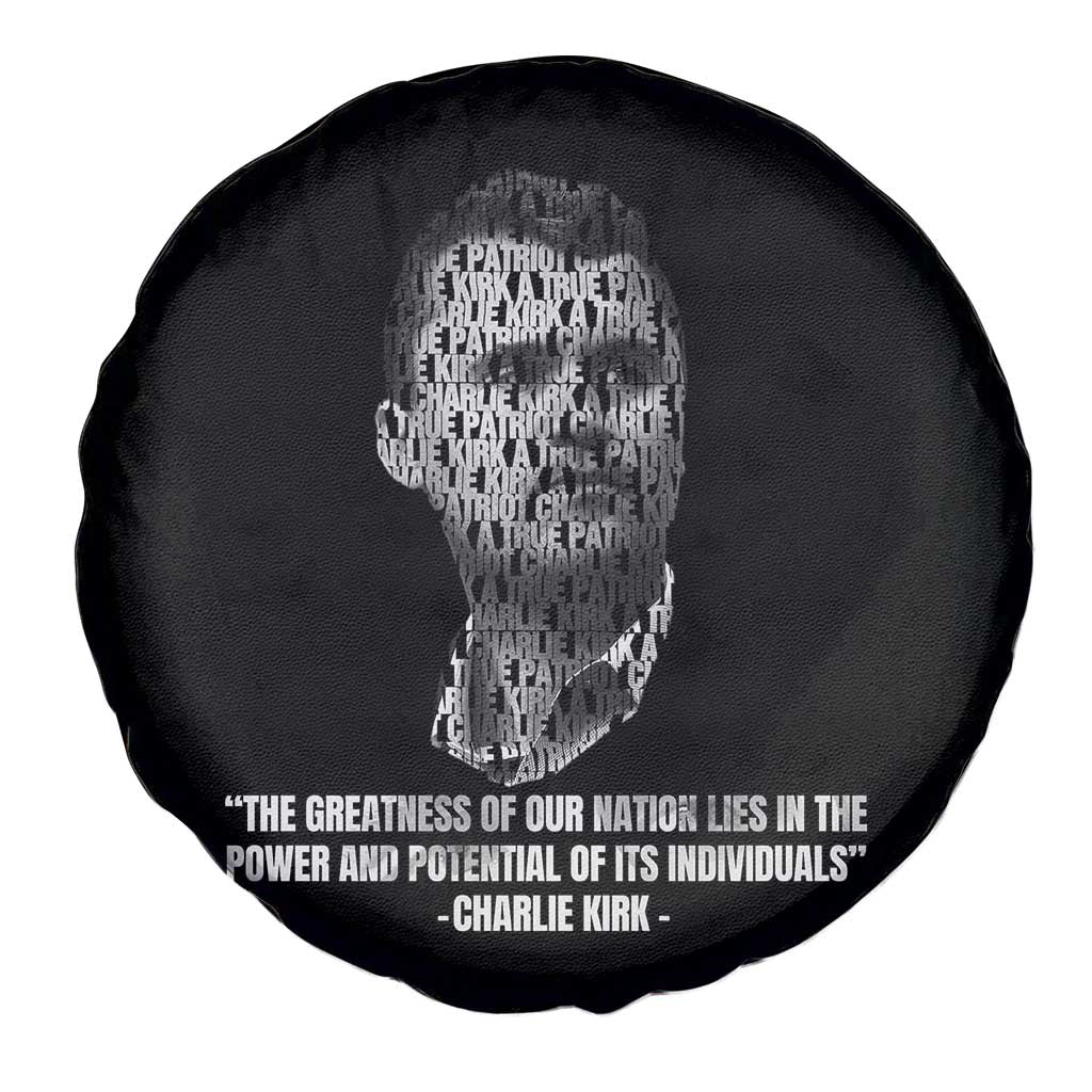 Charlie Kirk Legacy Spare Tire Cover Greatness of Our Nation American True Patriot - Wonder Print Shop