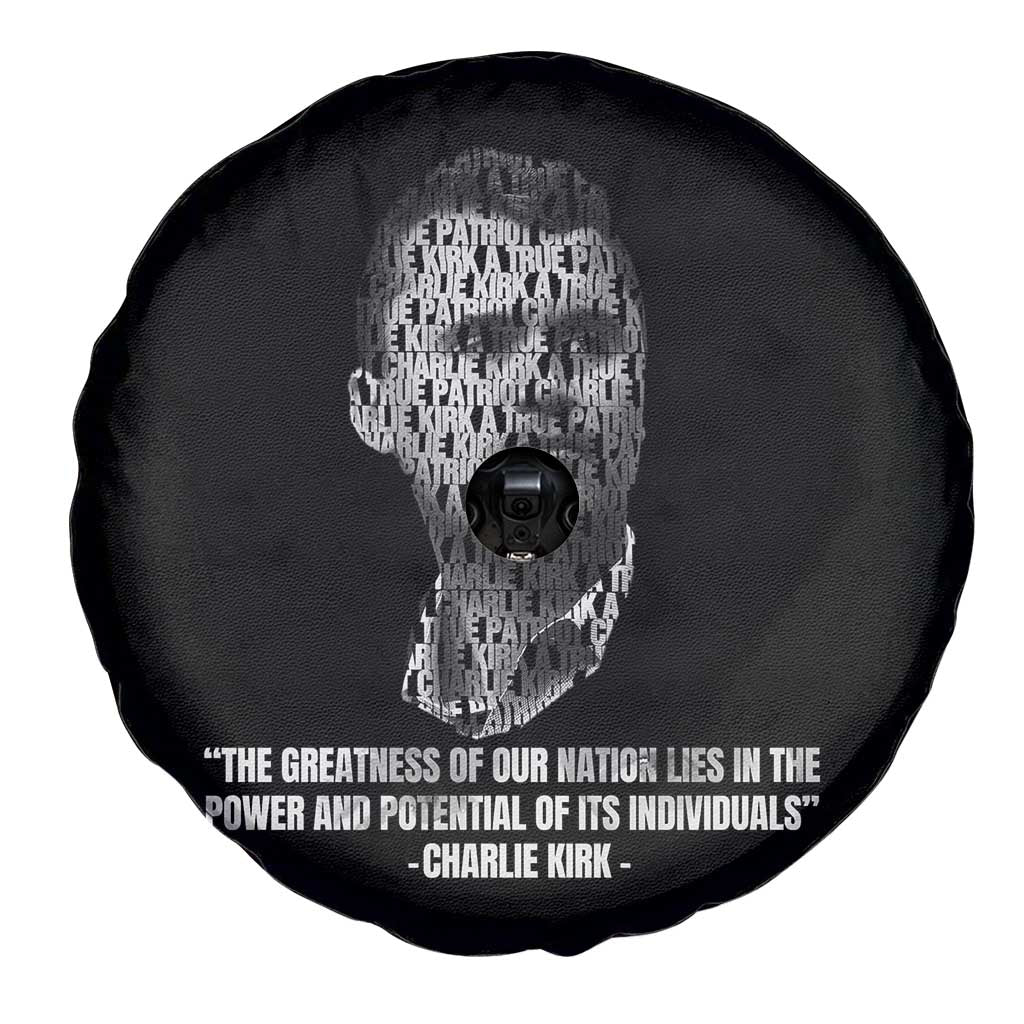 Charlie Kirk Legacy Spare Tire Cover Greatness of Our Nation American True Patriot - Wonder Print Shop