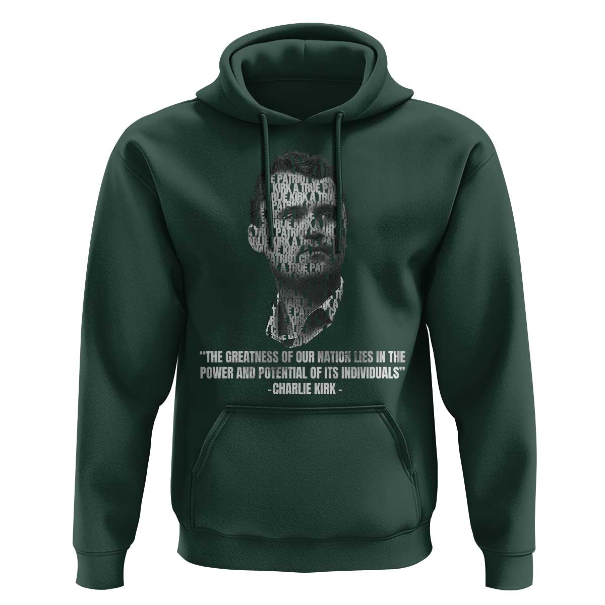 Charlie Kirk Legacy Hoodie Greatness of Our Nation American True Patriot - Wonder Print Shop