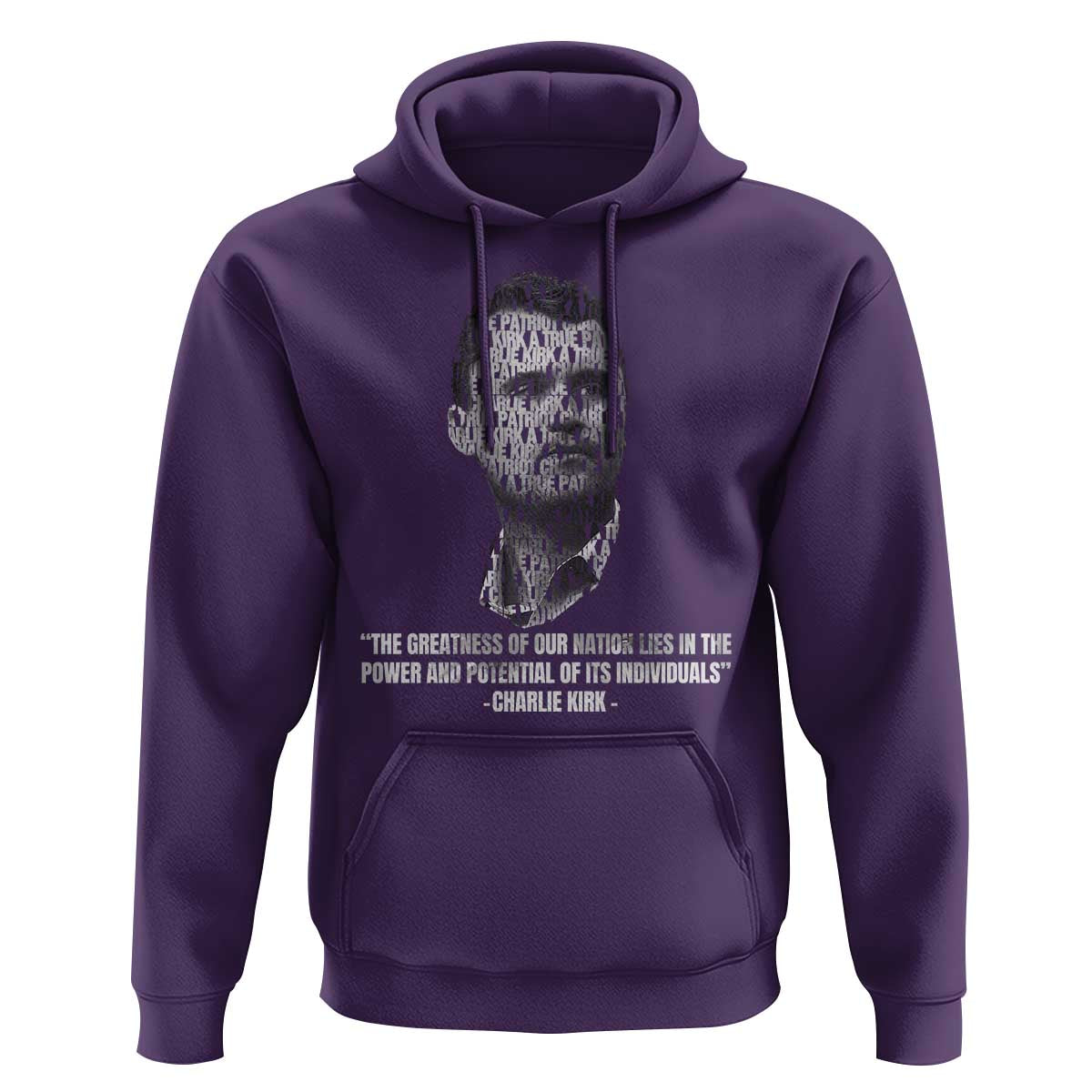 Charlie Kirk Legacy Hoodie Greatness of Our Nation American True Patriot - Wonder Print Shop