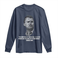 Charlie Kirk Legacy Long Sleeve Shirt Greatness of Our Nation American True Patriot - Wonder Print Shop