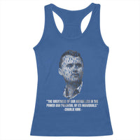 Charlie Kirk Legacy Racerback Tank Top Greatness of Our Nation American True Patriot - Wonder Print Shop
