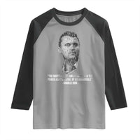 Charlie Kirk Legacy Raglan Shirt Greatness of Our Nation American True Patriot - Wonder Print Shop