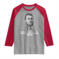 Charlie Kirk Legacy Raglan Shirt Greatness of Our Nation American True Patriot - Wonder Print Shop