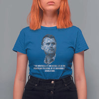 Charlie Kirk Legacy T Shirt For Women Greatness of Our Nation American True Patriot - Wonder Print Shop